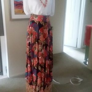 HD in Paris maxi  skirt L Anthropologie